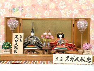 京都・朱月作の雛人形